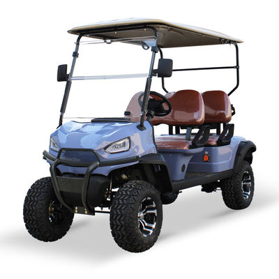 좋은 가격 2024 전기 4인 골프 카트 사냥 운송 20% 등급 능력 15.5mph 최대 속도 48V 5KW AC 모터 온라인으로