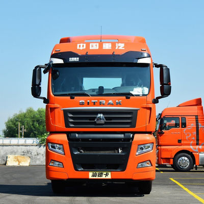 시노트럭 시트랙 CNG C7H 중고차 트레일러 헤드 트럭 6x4 380hp 120 M 3 커튼 트럭